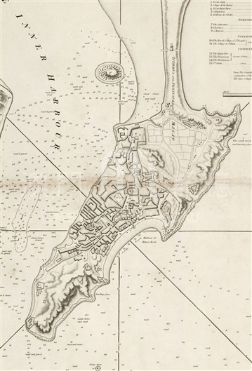 贝克澳门城市与港口平面图